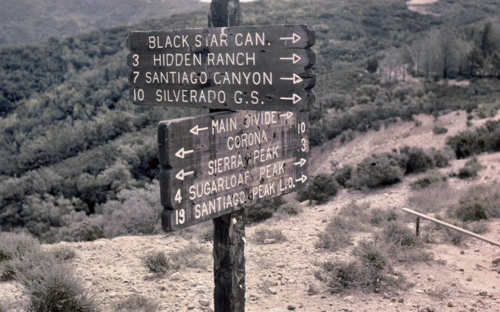 Main Divide of the Santa Ana Mountains, a natural landmark visible from Orange County communities